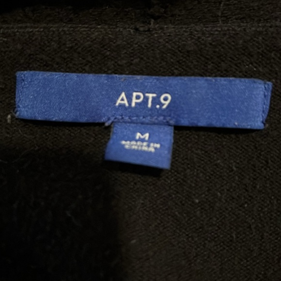 Black Open Front Cardigan - Picture 2 of 4